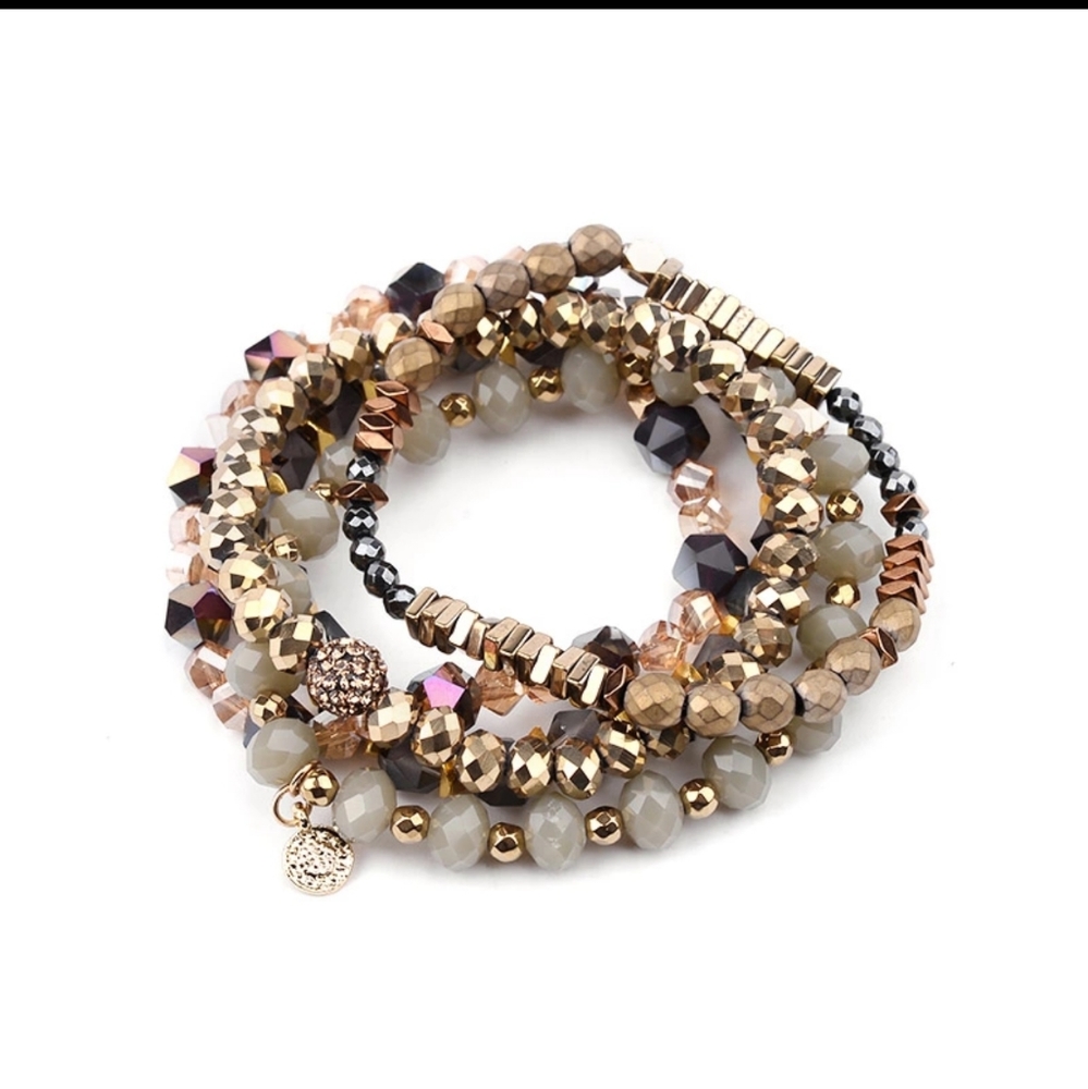Beautiful 5Pc/Set Multilayer Trendy Natural Stone - Picture 5 of 8